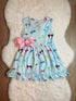 Bowtism Girls Mouse Ears Twirl Dress with Matching Bow - Bowtism